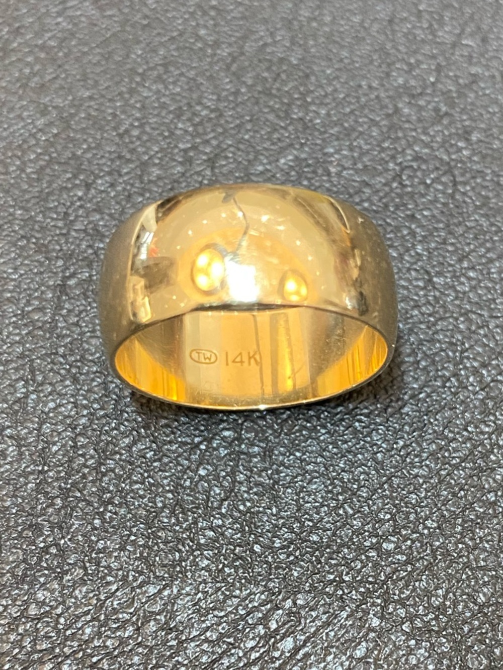 Vintage 14k Cigar Band Ring